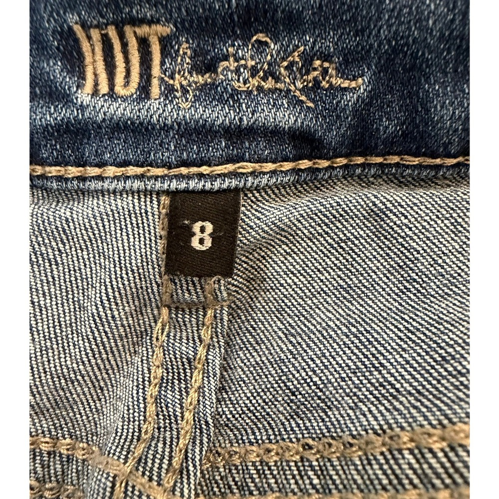 Kut from the Kloth Catherine Boyfriend Jeans Medium Wash Distressed Size 8 - Picture 7 of 10